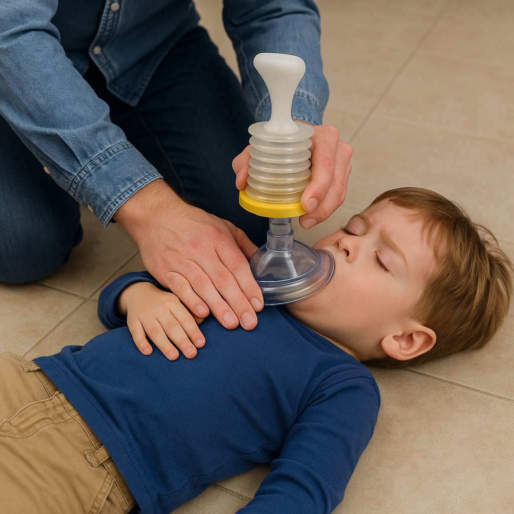 Atragantamiento Niño por asfixia